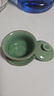 龍泉青瓷三才蓋碗哥窯功夫茶具喝茶杯泡茶碗家用喝茶器敬茶杯耐高溫分茶器 曬單實(shí)拍圖