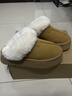 拉夏貝爾（La Chapelle）女鞋冬季新款加絨保暖防寒棉拖百搭休閑毛毛棉鞋女-1011 駝色 36 曬單實(shí)拍圖