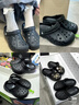 CROCS卡駱馳洞洞鞋貝雅男鞋女鞋輕便耐磨一腳蹬拖鞋休閑鞋|10126 黑色-001 43 (270mm) 曬單實拍圖