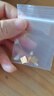 周六福5G工藝足金黃金耳釘女款翩翩是你 A099566 一對 約1.21g 生日禮物 曬單實(shí)拍圖
