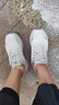 斯凱奇（Skechers）搖搖鞋女2025秋新品運動(dòng)鞋閃穿網(wǎng)面緩震高回彈跑步鞋129369 曬單實(shí)拍圖