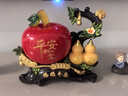 聚善緣福祿平安蘋(píng)果擺件招財葫蘆客廳玄關(guān)電視柜裝飾品搬家喬遷新居禮物 福祿平安蘋(píng)果葫蘆*彩盒裝 長(cháng)28寬16高24cm 曬單實(shí)拍圖