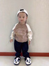 語(yǔ)嬉熊貓男童棉拖鞋冬季家居毛拖鞋寶寶室內可愛(ài)女童兒童可愛(ài)卡通拖鞋黑色 eva環(huán)保底34 34-35內長(cháng)20.5CM 曬單實(shí)拍圖