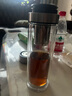XKJ日本一鍵開(kāi)蓋水杯男士杯子雙層玻璃杯泡茶杯茶水分離高檔高顏值 【一鍵速開(kāi)】+【泡茶高網(wǎng)】  500ml 1只 送禮盒 曬單實(shí)拍圖