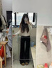 卡汐沐 牛仔褲女黑色不貼腿微喇叭褲新款高腰顯瘦拖地馬蹄褲闊腿直筒褲 黑色微喇叭褲 L （建議105-120斤） 曬單實(shí)拍圖