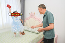 mlgt kids童裝女童愛(ài)莎公主裙2025夏季禮服女孩連衣裙兒童網(wǎng)紗裙子 藍(lán)色連衣裙+皇冠+魔法棒 110 （建議100-108cm3-4周歲左右 曬單實(shí)拍圖