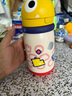 babycare兒童水杯6個(gè)月以上寶寶學(xué)飲吸管水杯霸王龍不銹鋼保溫杯上學(xué)450ml 曬單實(shí)拍圖