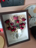 成品相框干花禮盒永生小花束黃玫瑰標(biāo)本真花高級(jí)感擺件女生日禮物 【8寸】驚艷+燈 禮袋 收藏加購(gòu)送賀卡 曬單實(shí)拍圖