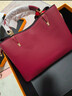 紅蜻蜓（RED DRAGONFLY）包包女包牛皮斜挎單肩托特手提包送媽媽情人節新年生日禮物騏驥紅 曬單實(shí)拍圖