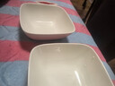 家用方形碗6寸面碗日式陶瓷甜品碗水果沙拉保爾碗 純白 6英寸 2個(gè) 曬單實(shí)拍圖