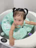 格威奈嬰兒免充氣游泳圈0-5歲寶寶可坐可躺大浮力防側翻防嗆水幼腋下圈 一圈兩用【綠恐龍】加大版面不側翻 曬單實(shí)拍圖