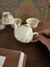 如瓷動(dòng)人敦煌寶相花功夫茶具套裝泡茶壺禮盒高檔生日禮物送長輩伴手禮品 寶相花-梨形壺-4杯禮盒 5件 送老師長輩退休紀(jì)念品實(shí)用 曬單實(shí)拍圖