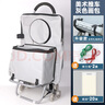 青竹畫(huà)材（CHINJOO）美術(shù)生藝考小推車(chē)拖車(chē)美術(shù)專(zhuān)用畫(huà)車(chē)美術(shù)箱畫(huà)車(chē)寫(xiě)生車(chē)多功能畫(huà)架車(chē)推車(chē)爬樓梯畫(huà)袋車(chē)集訓灰色畫(huà)包 曬單實(shí)拍圖