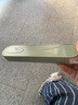 onlycook304不銹鋼便攜餐具盒套裝 帶掛鉤筷子勺子套裝 學(xué)生餐具套裝綠色 曬單實拍圖