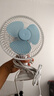 祥瓏迷你小風(fēng)扇學(xué)生宿舍床上電風(fēng)扇床頭臺式夾扇桌面夾式床上小型電扇 藍色鋼網(wǎng)+3米延長(cháng)線(xiàn) 曬單實(shí)拍圖