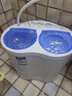 長(cháng)虹5KG公斤雙桶雙筒雙缸小型半自動(dòng)洗衣機脫水甩干便捷迷你母嬰兒童內衣褲洗脫一體 5kg藍色/升級電機款+藍光 曬單實(shí)拍圖