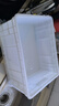 物匠 白色塑料箱子長(cháng)方形周轉箱大號塑膠箱帶蓋儲物箱食品收納盒養龜 KB3(44*33*21) 白色箱子 不含蓋子 曬單實(shí)拍圖