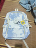 索亞特書(shū)包女高顏值墨染初中高中學(xué)生大容量雙肩包補習小學(xué)生三件套背包 藍色雙肩包+1個(gè)云朵掛件 曬單實(shí)拍圖