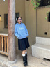 Mmlg連帽衛(wèi)衣女版2025秋冬季新款經(jīng)典印花logo韓系休閑百搭短款上衣服 白花灰 S 曬單實(shí)拍圖