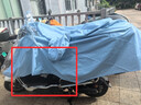 雙人專用電動車雨衣長款全身防暴雨成人外穿外賣騎手男女摩托雨披 【雙層特厚】雙人有鏡套-靜謐藍 7XL 1件 曬單實拍圖