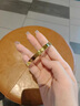 可穎金包銀米字星鉆手鐲女999實(shí)心亮面520情人節送女朋友閨蜜老婆禮物 約25克包金1.8克 亮面星鉆手鐲 58圈口 曬單實(shí)拍圖