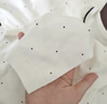 babylove嬰兒連體衣春秋純棉長(cháng)袖奶白波點(diǎn)男女寶寶哈衣居家爬服休閑外出服 奶白 80cm 曬單實(shí)拍圖