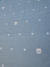 潔麗雅（Grace）A類100%純棉3A抗菌面料 單人學生宿舍床單單件120*230cm 愛心灰 曬單實拍圖