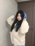 NASA BASE美式潮牌棉服男冬季寬松保暖加厚羽面包絨服假兩件連帽棉衣襖外套 米色（BA21） XL （推薦體重130-150斤） 曬單實拍圖