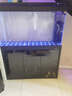 森森（SUNSUN）新款超白魚(yú)缸客廳玻璃大型水族箱智能觸控家用免換水底濾缸 超白1.2米35寬 無(wú)極變光+新式底濾 曜石黑 曬單實(shí)拍圖
