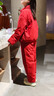 朵朵·可可結婚禮物  本命年新年紅品 羽絨服家居服套裝  暗紅 M (160) 曬單實(shí)拍圖