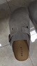 百麗七夕禮物休閑厚底增高勃肯鞋男包頭外穿半拖鞋B3731BH5 灰色 43 曬單實(shí)拍圖