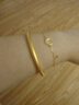 周六福黃金手鐲女素韻5G工藝古法金手鐲計價(jià)AW107851 約10.42g 58mm  曬單實(shí)拍圖