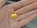 周生生黃金吊墜 足金長(cháng)命鎖寶寶周歲禮物 不含項鏈09300P 計價(jià) 3.4克 曬單實(shí)拍圖