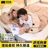 探險者（TAN XIAN ZHE）睡袋戶(hù)外隔臟睡袋成人加厚露營(yíng)睡袋登山防寒可拼接雙人四季通用 【2.3KG】連帽可拼接睡袋-暖沙色 曬單實(shí)拍圖