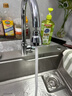 薩米衛  水龍頭延伸器全銅廚房洗菜盆萬(wàn)向帶萬(wàn)能接頭外接花灑防濺水神器 不銹鋼性?xún)r(jià)比【升級短款】三檔防濺 曬單實(shí)拍圖