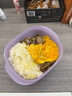 特百惠（Tupperware）微波層疊小方盒800m微波加熱便攜疊放大容量冷藏保鮮飯盒隨機色 綠+紫組合（送便攜袋） 曬單實(shí)拍圖