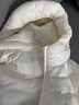 坦博爾輕薄羽絨服女短款連帽百搭休閑秋冬女士外套 淺云白 L(170) 曬單實(shí)拍圖