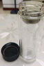 富光 男女士雙層玻璃杯 水杯 支持團(tuán)購(gòu)定制 304杯子泡茶杯400ML黑 曬單實(shí)拍圖