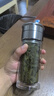 NEWB雙層泡茶杯茶水分離玻璃水杯男女士大容量辦公室喝茶便攜飲用杯子 【更快到】鋼本色 300ml 曬單實(shí)拍圖