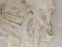 芬也（FENYE）[送胸墊]哺乳衣純棉月子服秋冬產(chǎn)后喂奶衣A類孕婦睡衣家居服套裝 花簇樂章【自然低敏 奢寵純棉】 L 曬單實拍圖