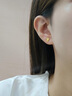 老鳳祥向日葵黃金耳釘女士足金碎碎冰耳飾生日元旦禮物送女友老婆紀念 精美禮盒【勿拍】 曬單實(shí)拍圖