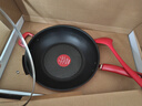 特福（Tefal）炒鍋有鈦不粘鍋家用炒菜鍋少油煙鍋32cm炒鍋佳溫紅心磁爐通用炒鍋 曬單實拍圖