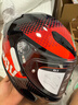 AGV K6S碳芳綸纖維大尾翼摩托車(chē)頭盔機車(chē)全盔賽車(chē)男女四季通風(fēng)3C FISION BLACK RED L（適合57-58頭圍） 曬單實(shí)拍圖