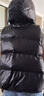 鴨鴨（YAYA）羽絨馬甲女外穿秋冬新款情侶男女同款連帽馬夾背心羽絨服外套 黑色 L /170(建議115-130斤) 曬單實(shí)拍圖