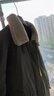 三彩2025冬季新款休閑羽絨服字母貼布繡白鴨絨外套巴恩風(fēng)女 叢林綠 L 165/88A 曬單實(shí)拍圖