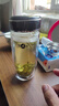 明霞玻璃杯帶茶隔雙層高硼硅玻璃水杯茶水分離車載杯子男泡茶杯 曬單實(shí)拍圖