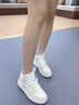 安踏高幫板鞋女鞋2025秋季新款休閑鞋厚底潮流百搭ins運動(dòng)小白鞋子女 【高幫板鞋】泥沙灰/象牙白 37.5 【現貨速發(fā)】 曬單實(shí)拍圖