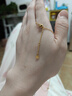 周大福ING四芒星足金黃金項鏈(工費380)40cm 約4.8g F235686 曬單實(shí)拍圖