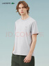 LACOSTE【七夕禮物】法國(guó)鱷魚男裝25春夏新款圓領(lǐng)套頭純棉T恤|TH1748 CCA/銀灰色 S 3 曬單實(shí)拍圖