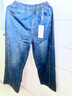 恒源祥牛仔褲女闊腿褲2025秋季松緊腰寬松大碼拼接純色哈倫褲老爹褲長(cháng)褲 藍色2503# S 90-105斤 曬單實(shí)拍圖